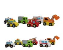 Comprar Juegos Juguetes  Madera Viga Niño Didactico 6 Mini Vehiculos