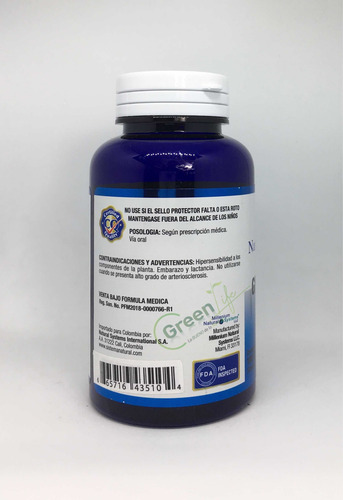 Ginkgo Biloba 60mg 100 Cáps Circulación, Oxigenador Cerebral