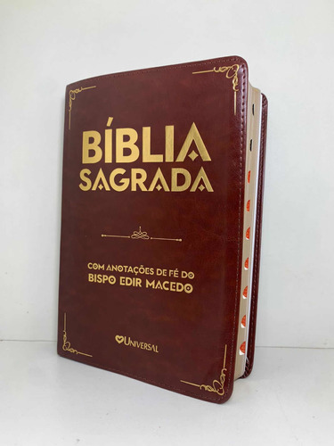 Bíblia Sagrada Com As Anotações De Fé Do Bispo Edir Macedo