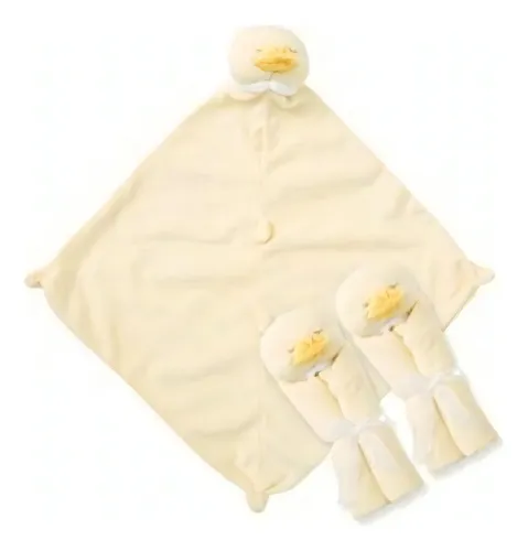 Angel Dear 1100s Pair And A Spare 3 Piece Blanket Set, Duck