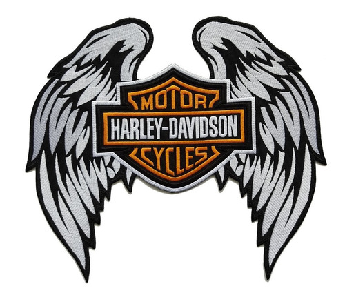 Parche Bordado Alas Harley Davidson Espalda Pluma Motor Oil