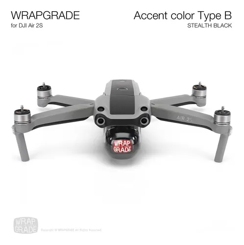 Wrapgrade Skin Compatible Con Dji Air 2s | Color De Acento .