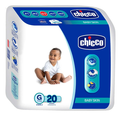 Pañales Chicco Talla G X 20 Unidades