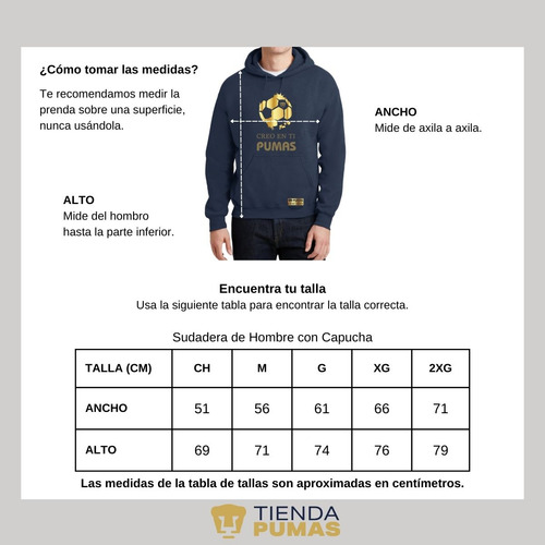 Sudadera Hombre Hoodie Pumas Unam Ed Limitada 2 Creo En Ti