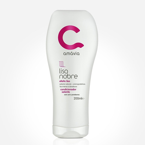 Combo Liso Nobre Amavia Cabelo Alisa Shampoo Cosmético Hair