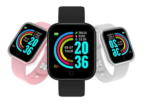 Relogio Inteligente Smartwatch D20 Bluetooth Preto C/nfe