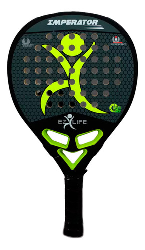 Paleta Padel Pala Ez Life Imperator Fibra De Vidrio Color Amarillo