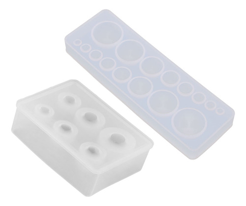 2x Silicone Cúpula / Cabochão Resina Ferramentas Diy
