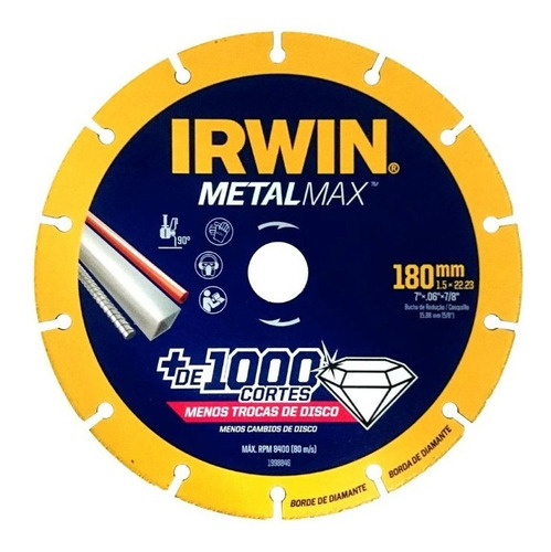 Disco Diamantado Metalmax 7 180mm Irwin