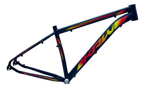 Quadro Bicicleta Spotlight Aro 29 Alumínio Mtb - Krw Cor Preto/amarelo E Vermelho
