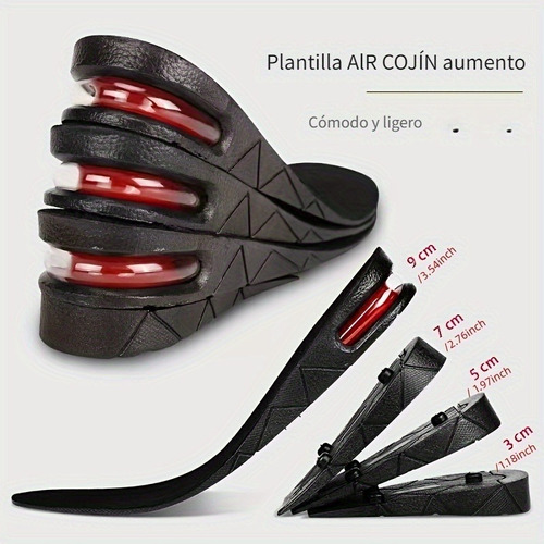 Plantillas De Zapato Aumento De Altura Estatura Ajustable