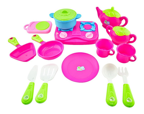 Juego De Cocina Juguete 17 Piezas Funny Kitchen Set Bestway