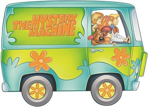 12 Pulgadas Scooby Doo Mystery Machine Van Shaggy Vinilo Adh