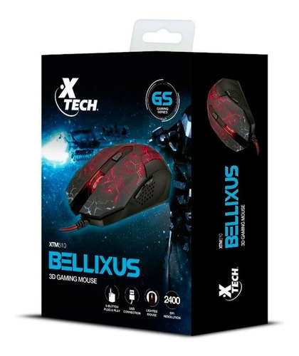 Imagen 3 de 3 de Mouse Gaming 3d Bellixus Xtech-st