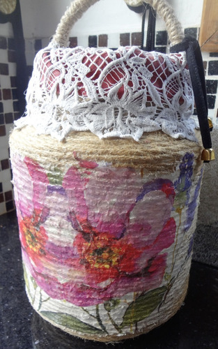 Imagen 9 de 10 de Tarro Decorativo Y Para Guardado- Artesanal