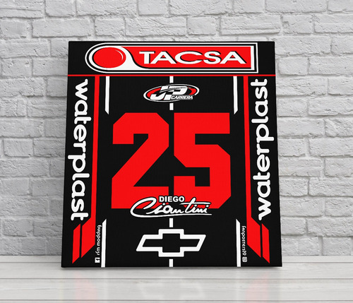 Carteles Diego Ciantini Tc Chevrolet 30x30 Cm