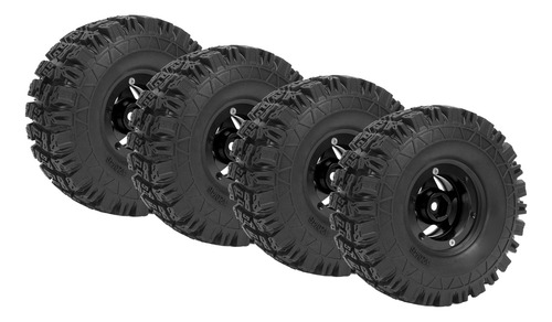 Juego De Ruedas Rc Tires, 4 Unidades, Llantas Crawler, Aleac