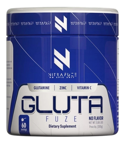 Gluta Fuze Glutamina + Zinco + Vitamina C 300g - Under Labz