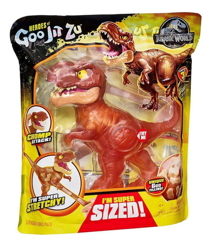 Boneco Goo Jit Zu Jurassic World T Rex Xl 20cm Sunny