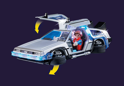 Playmobil, Back To The Future. Delorean, Marty,doc, Einstein