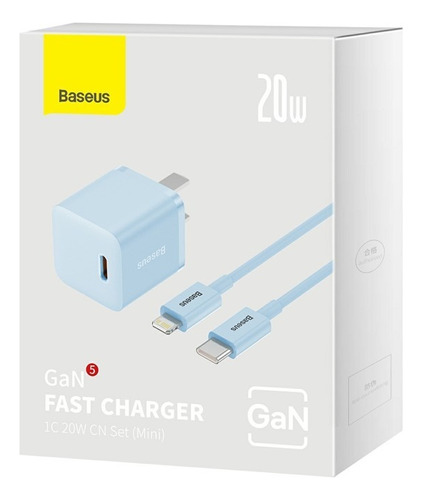 Cargador Pared Baseus 20w Carga Rapida Usb C Quick Charger