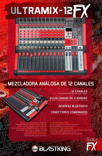 Mezcladora Harden De 8 Canales Mod.kmx-cp8 Buethooth