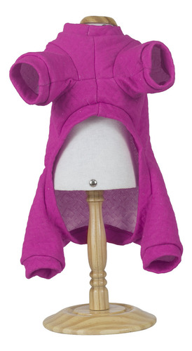 Agasalho De Inverno Macacão Pink Tamanho P Para Cachorro Até 3kg