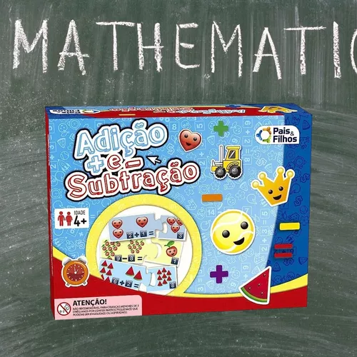 Jogo Educativo Adição E Subtração Matemática Infantil - Pais E