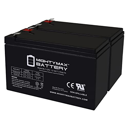 Mighty Max Battery Batería De Repuesto F2 De 12 V 7 Ah Para 