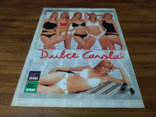 (pi227) Publicidad Nicole Neumann * Dulce Carola (Usado)