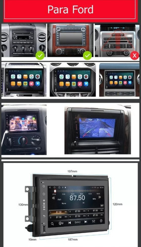 . Estéreo De Pantalla 8' Android 10 Ford Fusión 2006-2010