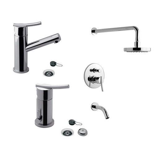 Imagen 7 de 9 de Griferia Fv Libby Ducha Monocomando Cromo 106/39 Baño