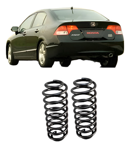 Mola Traseira Reforçada Gnv Honda New Civic 2006 2007...2011