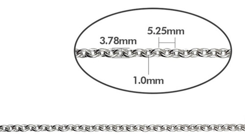 20metros Cadenas Hierro Niquel De 3.78x5.25mm Bijou Pulsera