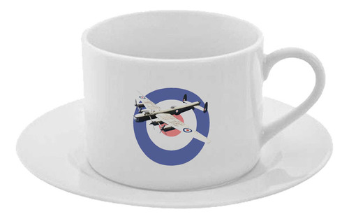 Taza Y Plato Desayuno Te Café Fuerza Aerea Cod A93