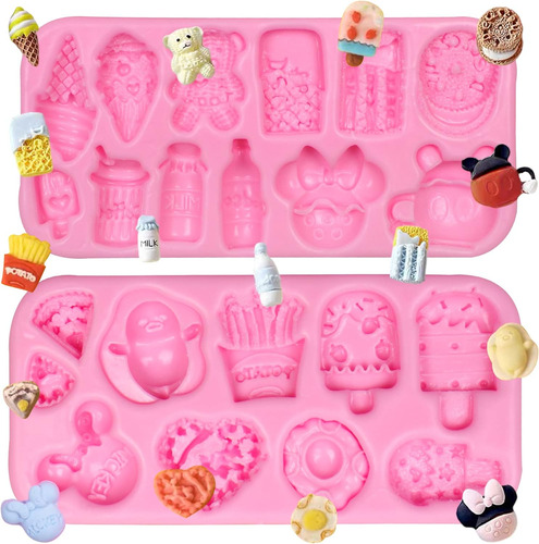 Moldes De Silicona Para Fondant Para Helado, Moldes De Choco