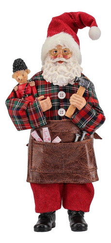 Boneco Natal Decorativo Papai Noel Marceneiro Natalino 27cm