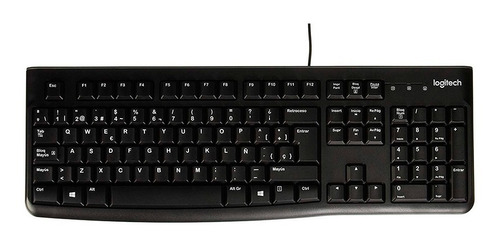 Teclado Usb Pc Logitech K120 Negro Español Ñ Slim