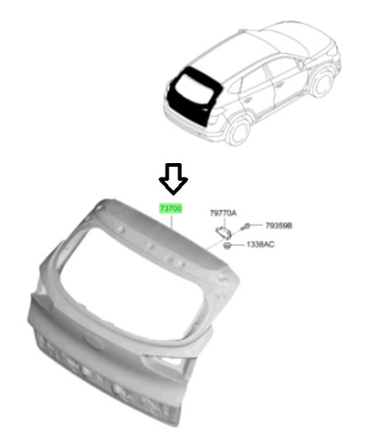 Portalon Para Original Hyundai Tucson Tl 2015 2020