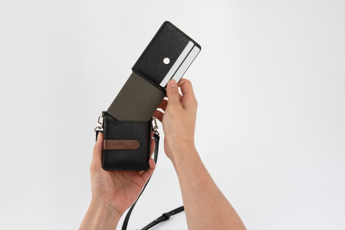 Imagen 5 de 9 de Funda Cartera Tarjetero Desmontable Correa Galaxy Z Flip3