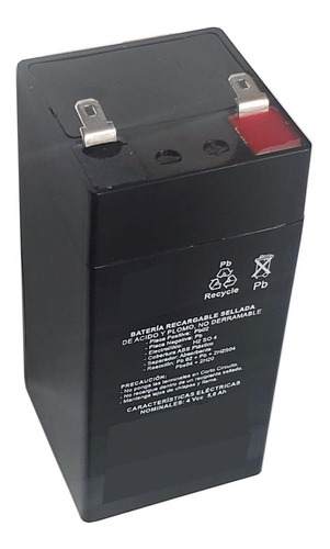 Batería Recargable 4v 4ah Acido Para Bascula Torrey L-pcr-40
