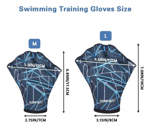 Guantes De Natación Con Palma Y Paleta De Entrenamiento