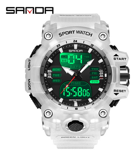 Relojes De Pulsera Transparentes De Moda Con Alarma Led A Pr
