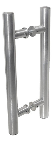 Puxador Inox Porta Tubular 1 Metro Escovado -madeira/vidro