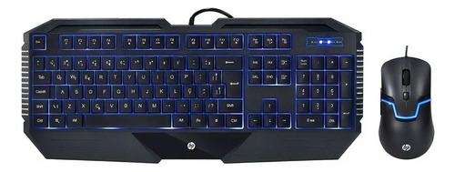 Kit de teclado y mouse gamer HP GK1100