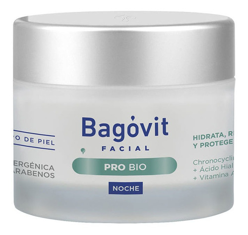 Crema Facial Bagóvit Pro Bio Noche N. Y  R. Celular X 55 G