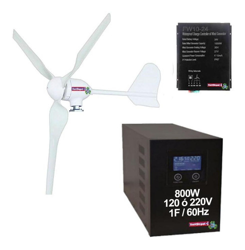 Aerogenerador Generador Eléctrico, Mxbes-002, Generador 800w