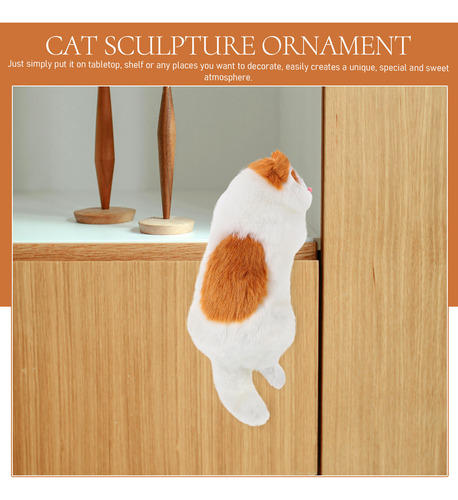Armario De Figuras De Gato De Simulación Con Forma De Estatu