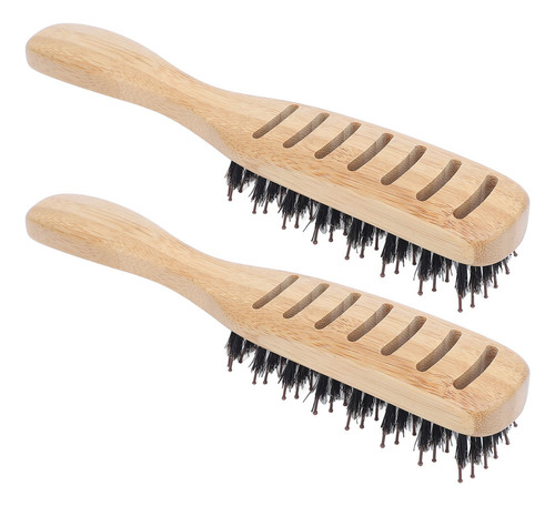 - Cepillo De Pelo De Bambú, 2 Unidades, Peine Para Hombre Y