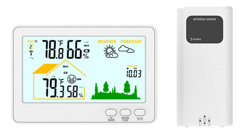 Termómetro E Higrómetro Inalámbricos Weather S Para Interior